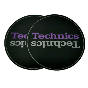 Technics-Slipmats---Light-Grey-and-Purple-x-2